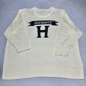 Wizarding World Harry Potter Hogwarts Ivory Knit Pullover Sweater Women's Size 6